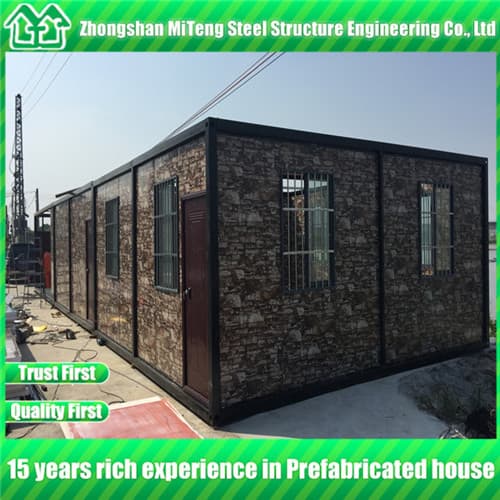 Steel structure Detachable container house with cultural sto
